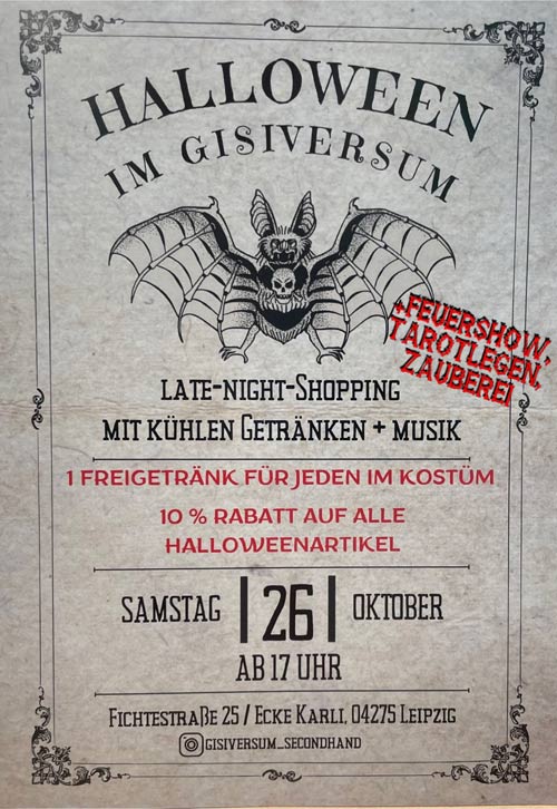 Veranstaltung in/um Leipzig: Halloween im Gisiversum