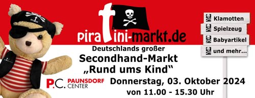 1. Piratini-Second-Hand-Markt für alles rund ums Kind