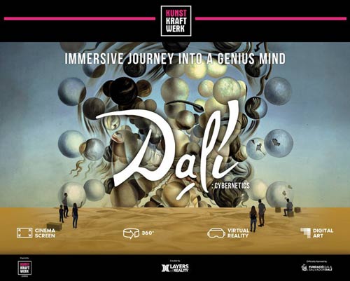 Immersives Kunsterlebnis Dalí Cybernetics im Kunstkraftwerk Leipzig